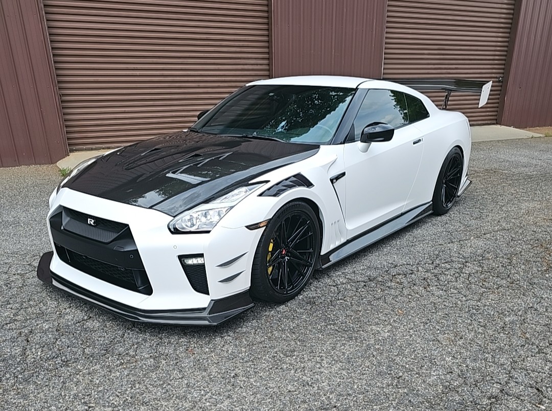 GT-R Satin White Wrap – Flatline Autoworks